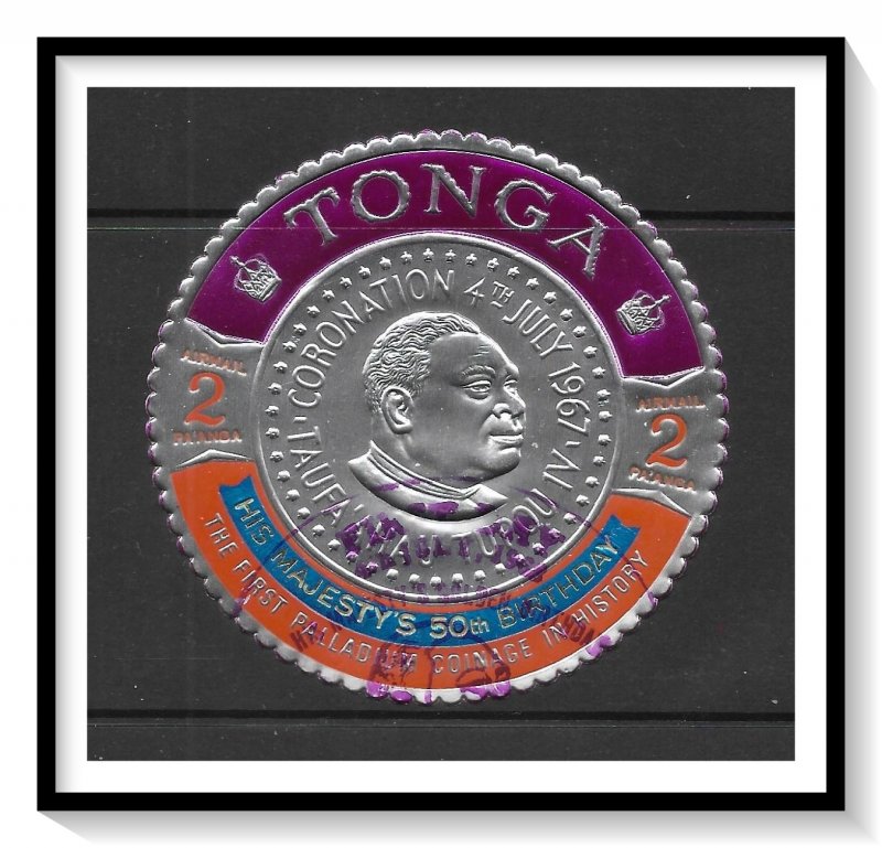 Tonga #C46 Airmail Foil Coin FDC Unused
