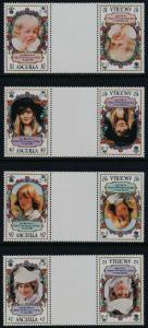 Anguilla 485,7-9 Tete Beche Gutter pairs MNH - Princess Diana 21st Birthday