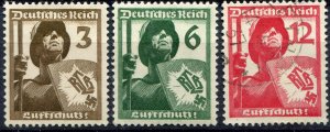 Germany  Sc# 3 stamp no gum  MH* and used
