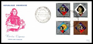 Rwanda 565-568 Copernicus U/A FDC