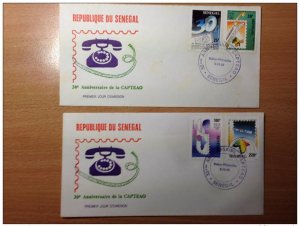 Senegal FDC 1989 30th Anniversary of CAPTEAO Satellit Satellite Cosmos Space
