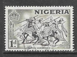 Nigeria 81: 1d Bornu Horseman, MH, F-VF