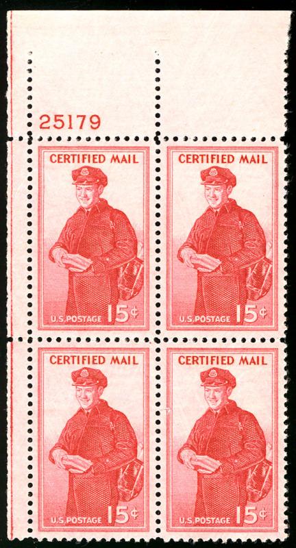 US #FA1 PLATE BLOCK, VF mint never hinged, very fresh plate block,  SUPER NICE!