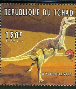 Chad 1996 DINOSAURS set 1 value Perforated Mint (NH)