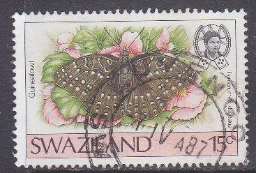 Swaziland sc#507 1987 15c Butterflies used