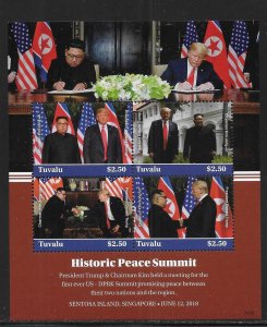 Tuvalu 1423 2018 Summit Trump Kim Jung Un s.s. MNH