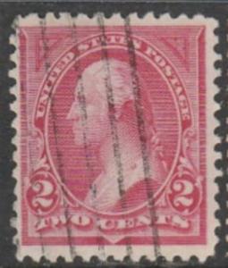 U.S. Scott #250a Washington Stamp - Used Single - Rose
