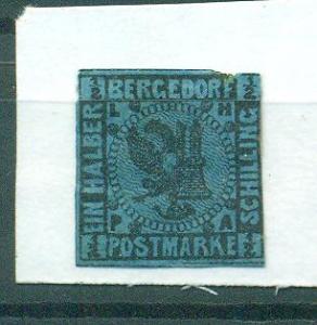 Germany-State Bergedorf sc# 1a mng cat value $110.00