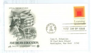 US 1833 1980 American Education, typed address. FDC