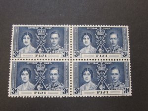 Fiji 1937 Sc 116 BLK(4) MNH