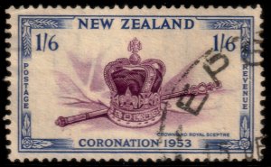 ✔️ NEW ZEALAND 1953 - CORONATION  - SC.  284 (o)