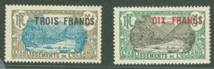 French Polynesia #70/71 Unused Single