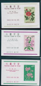 South Korea  # 456a-467a, Postage Stamp of Plant Souvenir, Mint LH, 1/3 Cat