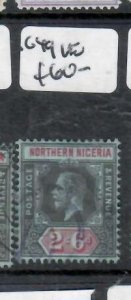 NORTHERN NIGERIA KGV  2/6     SG 49    VFU         P0629H