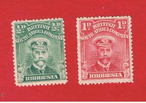 Rhodesia #119-120  MVFH OG   George V   Free S/H