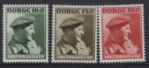 NORWAY, B42-B45, MINT HINGED, SHORT SET