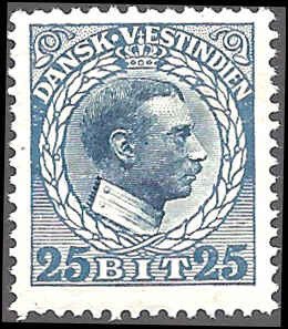 Danish West Indies 55 Mint,OG,HR... SCV $5.25