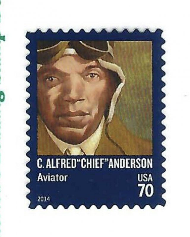 4879  C. Alfred Chief Anderson SINGLE with Clear Perforations  FREE SHIPPING