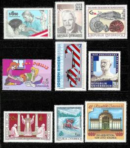 AUSTRIA (149) Diff Better Stamps c1990/2000s ALL Mint Never Hinged 10% of Cat