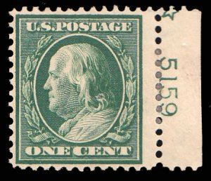 United States Scott 331 Mint never hinged.