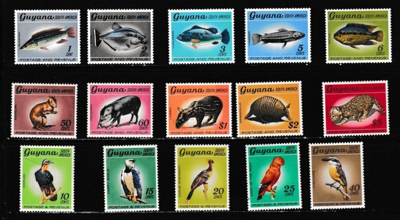 Guyana 1995 Bird Definitive Stamps - Complete Set Of 12 MNH (Mint Never Hinged) - Scott #2931-42
