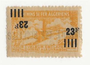 Algeria  (Ceres #168  23FR on 20FR yell orange double invert overprint NH VF