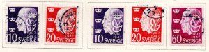 Sweden Sc 386-390 1947 40th Annivrsary Reign of Gustaf V stamp set used