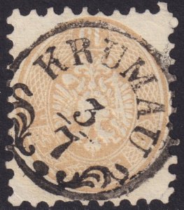 Austria - 1864 - Scott #26 - used - KRUMAU pmk Czech Republic