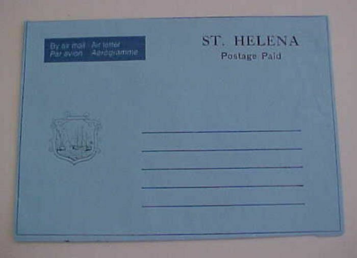 ST. HELENA  AIR LETTER POSTAGE PAID 