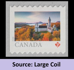Canada 3428 Far & Wide Abbaye P large coil single MNH 2024