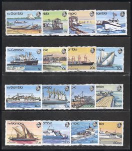 Gambia Stamps # 465-80 MNH