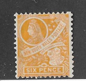 New South Wales Sc # 114a 6p orange OG VF