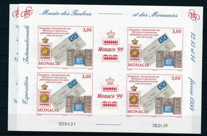 [I2690] Monaco 1999 good sheet very fine MNH imperf