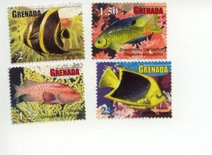 2011 Grenada Fish Set of 4 (Scott 3792-95) MNH