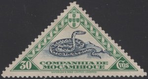 Mozambique Company 1937 MH Sc 180 30c Rock Python snake