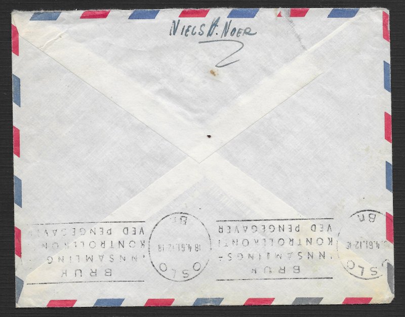 Australia Machine Stamped Entiere Envelope from Australia to Norway