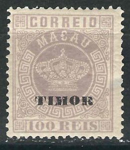 Timor 8 MH F/VF 1885 SCV $8.00