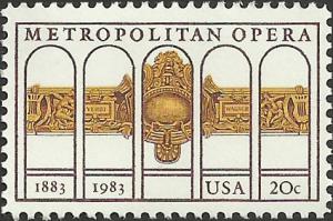 # 2054 MINT NEVER HINGED METROPOLITAN OPERA