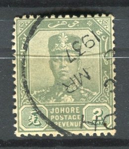 MALAYA; JOHORE 1920s early Sultan issue fine used 2c. value