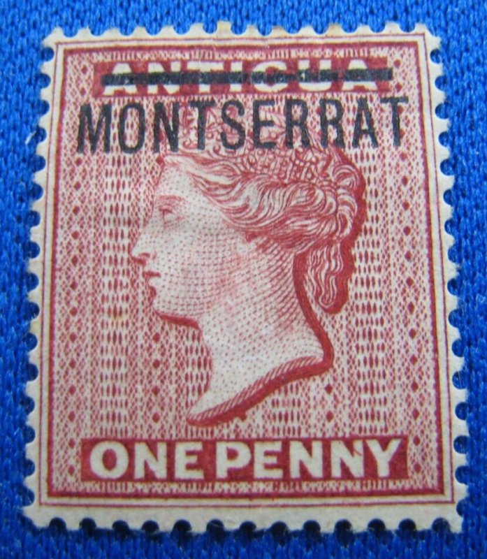 MONSERRAT 1884  -  SCOTT # 6   MH   (m1)