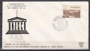 Ecuador, Scott cat. 649. UNESCO issue. First day cover.