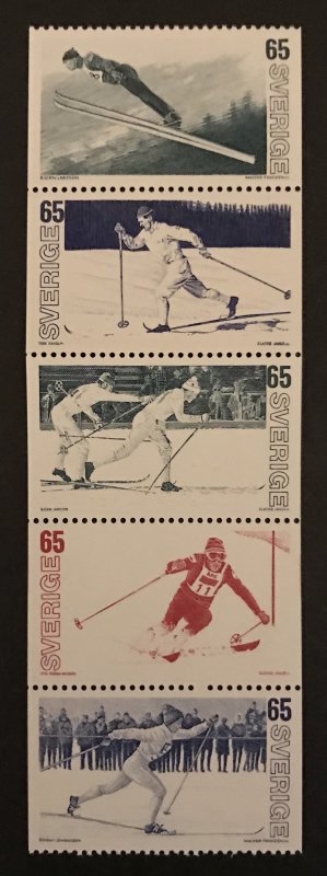 Sweden 1974 # 1031-35, Booklet Pane, MNH.