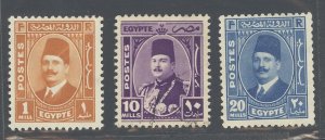 Egypt #191/197/247  Multiple