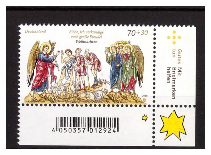 GERMANY 2016 Christmas 1v MNH