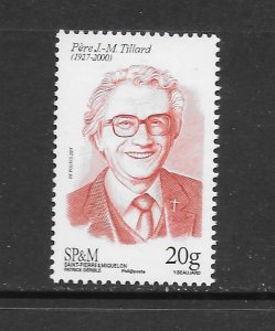 ST PIERRE & MIQUELON - CLEARANCE  #1050 TILLARD MNH