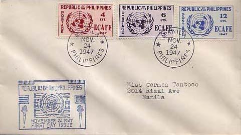 Philippines, First Day Cover, United Nations Related