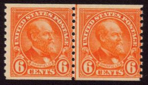 MALACK 723 F/VF OG NH Line Pair, Bold Coloring! n3831