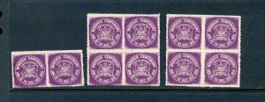 10 VINTAGE 1951 BENDIGO CENTENARY POSTER STAMPS (L585) AUSTRALIA CITY OF BENDIGO