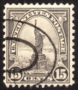 1931, US 15c, Liberty, Used, Sc 696