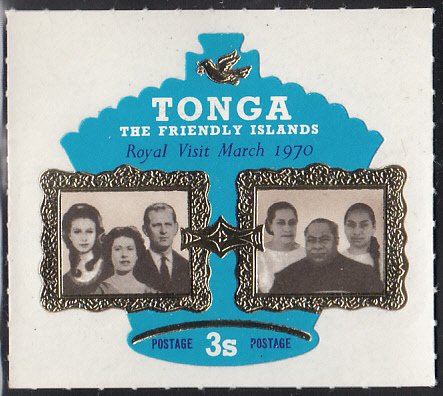 Tonga 1970 MH Sc #238 3s British and Tongan Royal Families Royal Visit